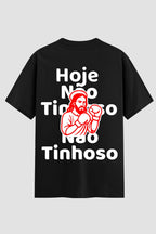 Camiseta Oversized Suedine Coleção Faith Hoje Não Tinhoso