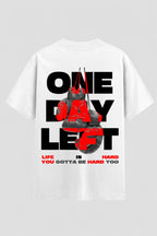 Camiseta Oversized Suedine Coleção Faith One Day Left