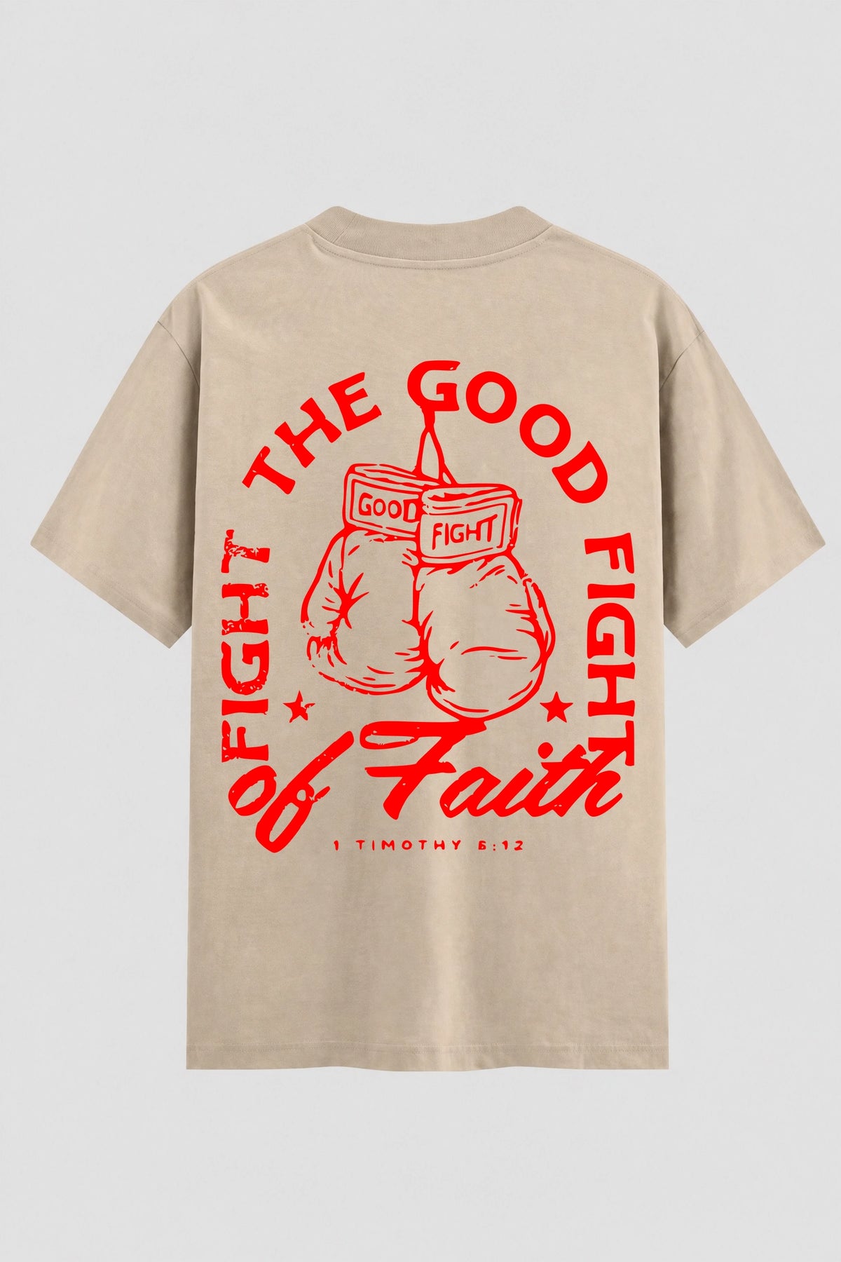 Camiseta Oversized Suedine Coleção Faith The Good Fight
