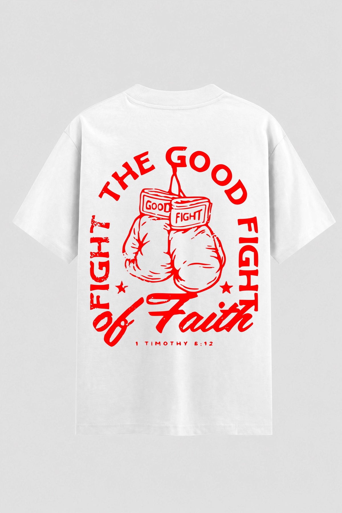 Camiseta Oversized Suedine Coleção Faith The Good Fight