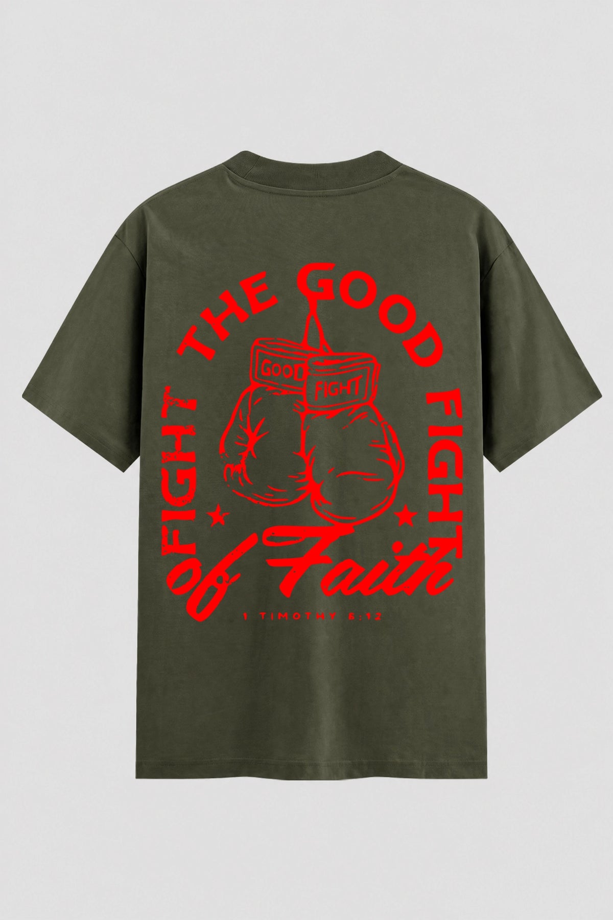Camiseta Oversized Suedine Coleção Faith The Good Fight