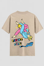 Camiseta Oversized Suedine feminina Fight Girl