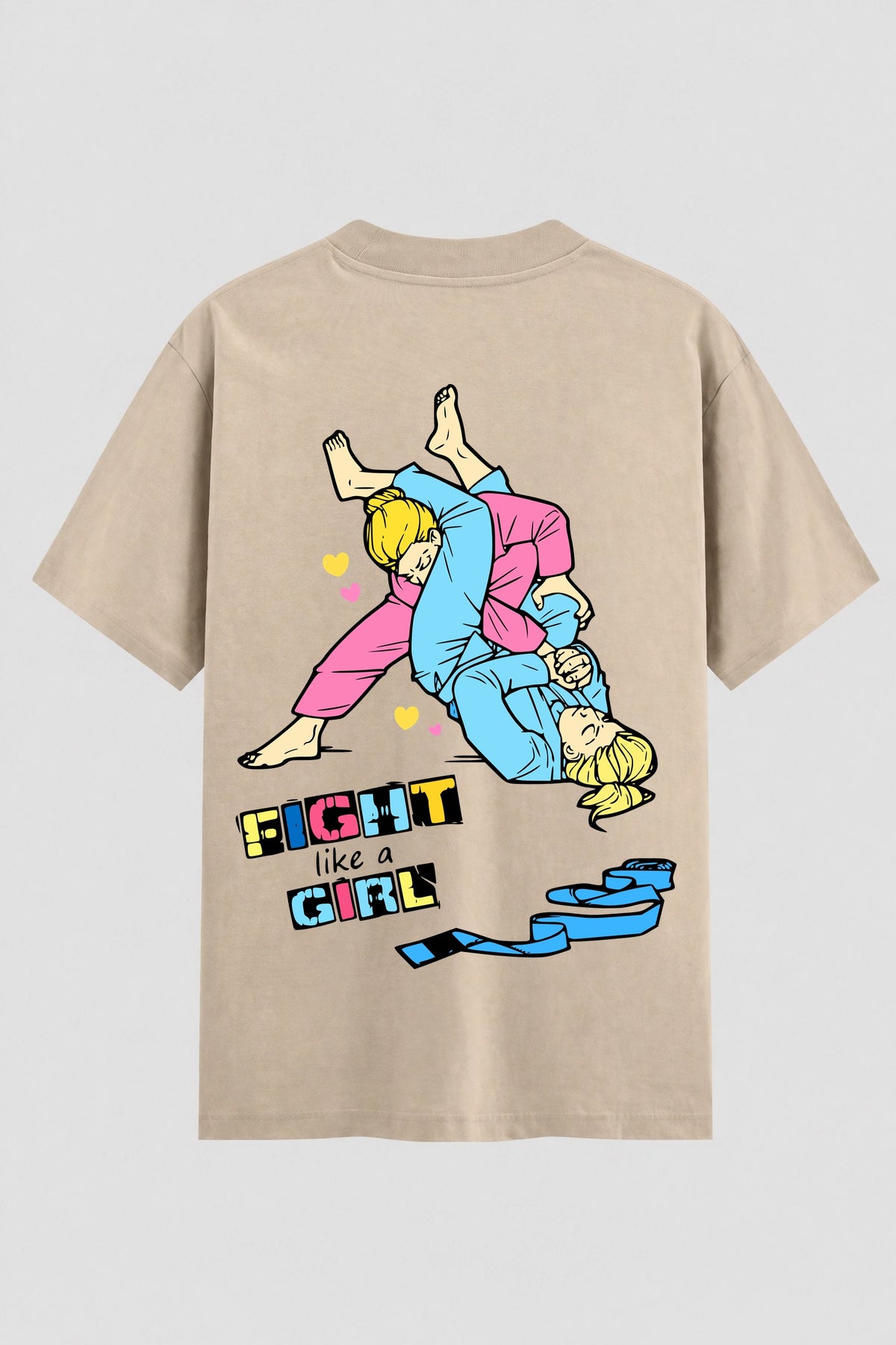 Camiseta Oversized Suedine feminina Fight Girl