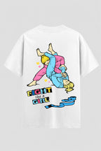 Camiseta Oversized Suedine feminina Fight Girl