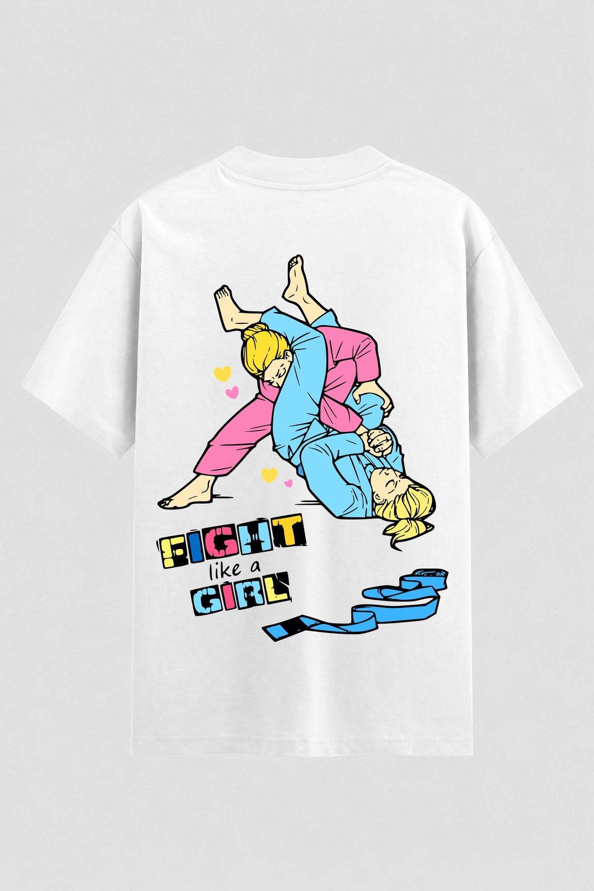 Camiseta Oversized Suedine feminina Fight Girl