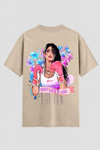 Camiseta Oversized Suedine feminina Fight Like a Girl