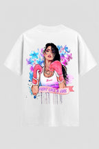 Camiseta Oversized Suedine feminina Fight Like a Girl