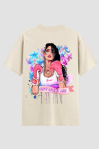 Camiseta Oversized Suedine feminina Fight Like a Girl