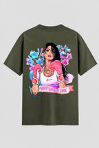 Camiseta Oversized Suedine feminina Fight Like a Girl
