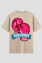 Camiseta Oversized Suedine feminina Girl Power