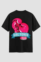 Camiseta Oversized Suedine feminina Girl Power