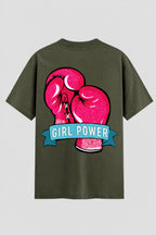 Camiseta Oversized Suedine feminina Girl Power