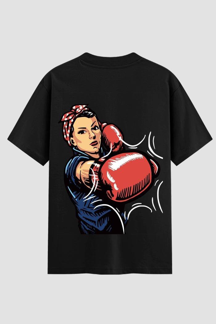 Camiseta Oversized Suedine feminina Punch Queen