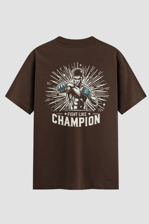 Camiseta Oversized Fight Like Champion – Onfight - lojaonfight