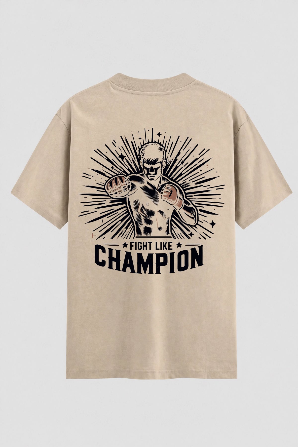 Camiseta Oversized Suedine Fight Like Champion – Onfight