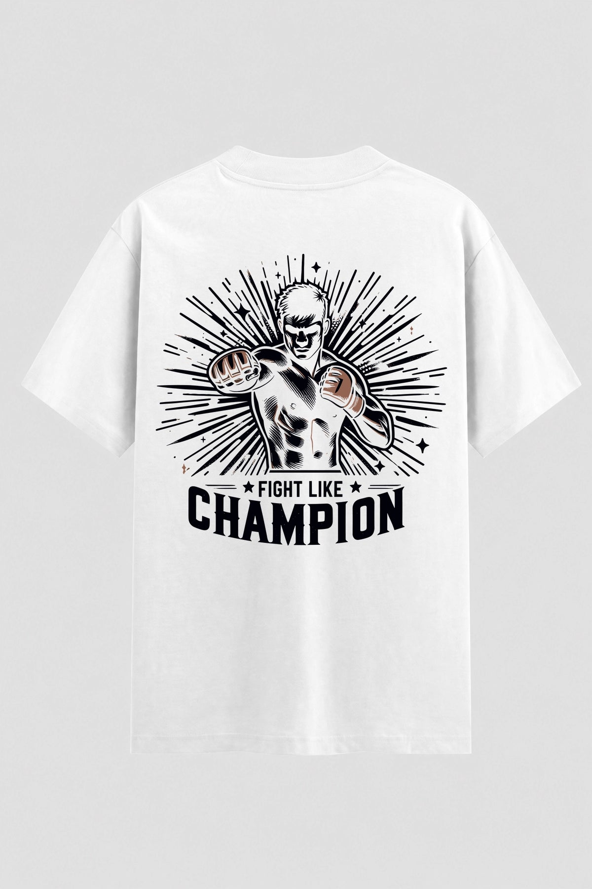 Camiseta Oversized Suedine Fight Like Champion – Onfight