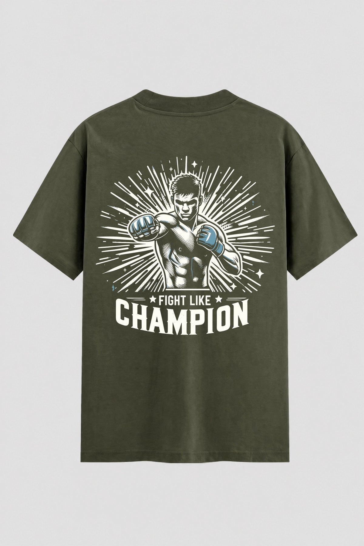 Camiseta Oversized Suedine Fight Like Champion – Onfight