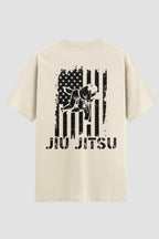 Camiseta Oversized Suedine Jiu-Jitsu American Flag – Onfight