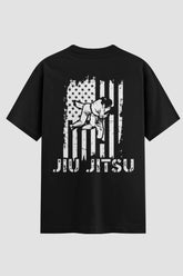 Camiseta Oversized Jiu-Jitsu American Flag – Onfight Oversized jiu-jitsu OnFight P Preto Masculino
