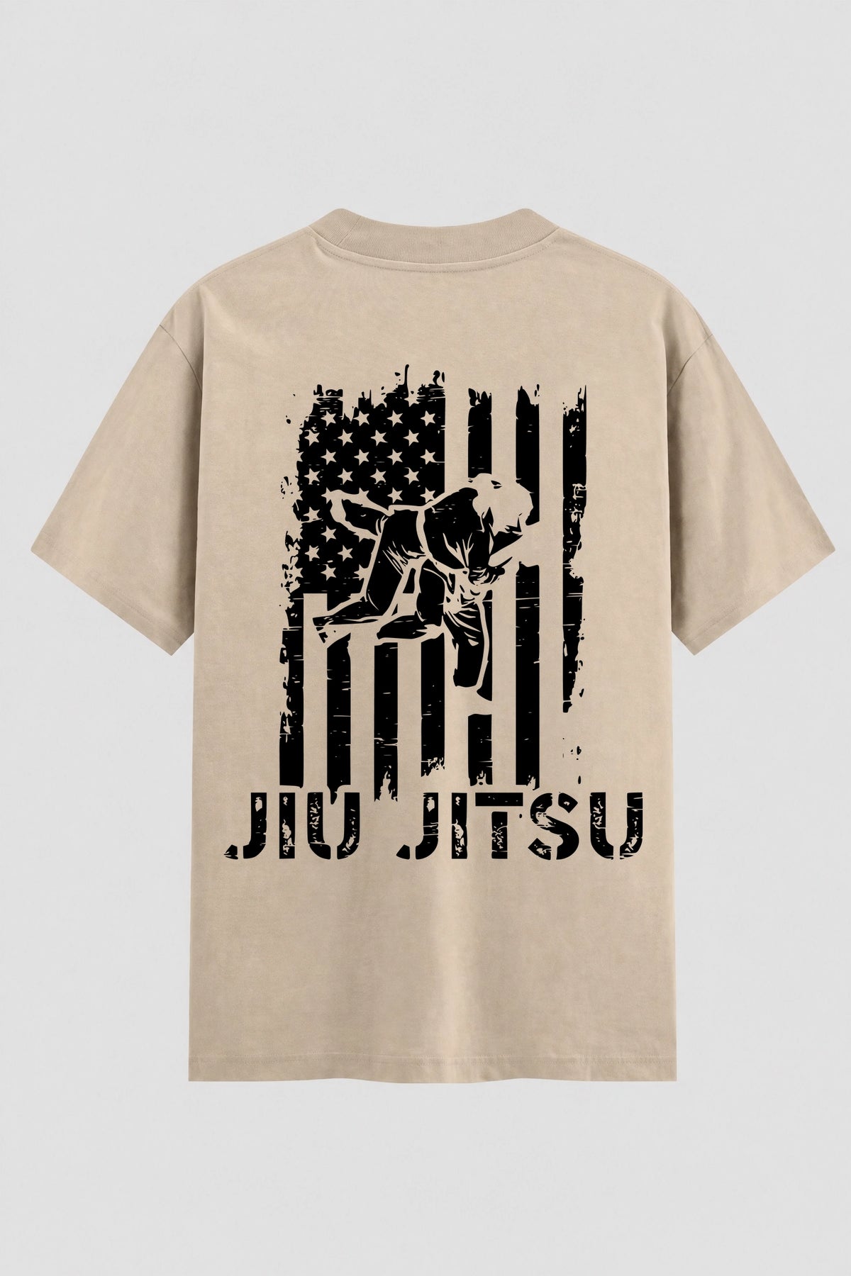 Camiseta Oversized Suedine Jiu-Jitsu American Flag – Onfight