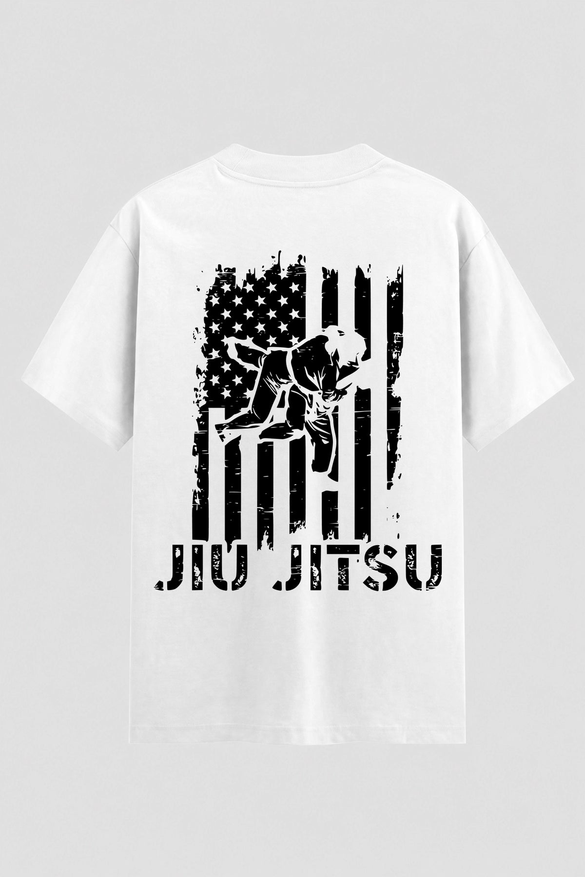 Camiseta Oversized Suedine Jiu-Jitsu American Flag – Onfight