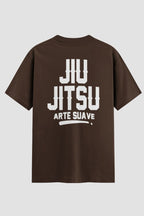 Camiseta Oversized Suedine Jiu-Jitsu arte suave