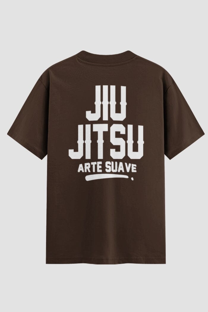 Camiseta Oversized Suedine Jiu-Jitsu arte suave