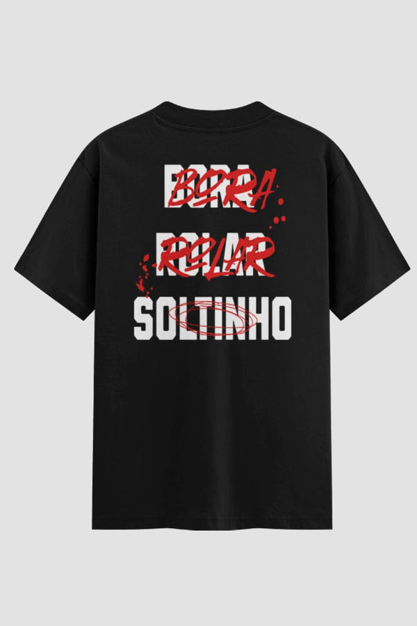 Camiseta Oversized Suedine Jiu-Jitsu Bora Rolar Soltinho
