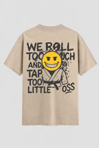 Camiseta Oversized Suedine Jiu-Jitsu We Roll Too Much