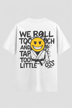 Camiseta Oversized Suedine Jiu-Jitsu We Roll Too Much