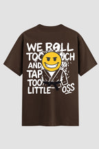 Camiseta Oversized Suedine Jiu-Jitsu We Roll Too Much