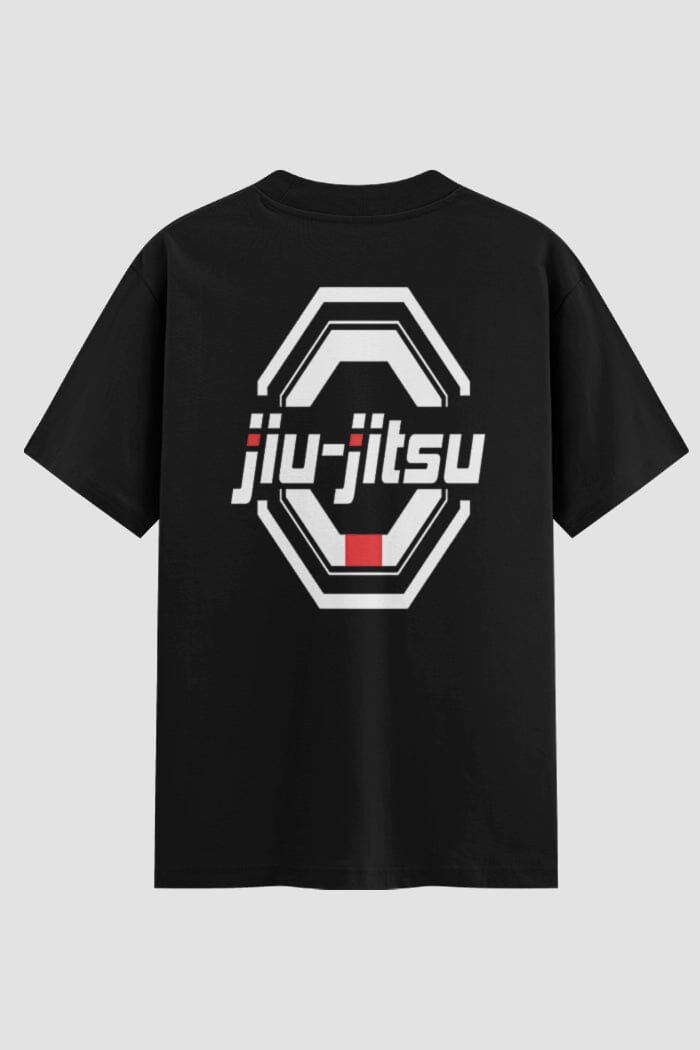 Camiseta Oversized Suedine Jiu-Jitsu Emblem