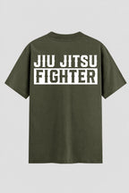 Camiseta Oversized Suedine Jiu-Jitsu Fighter