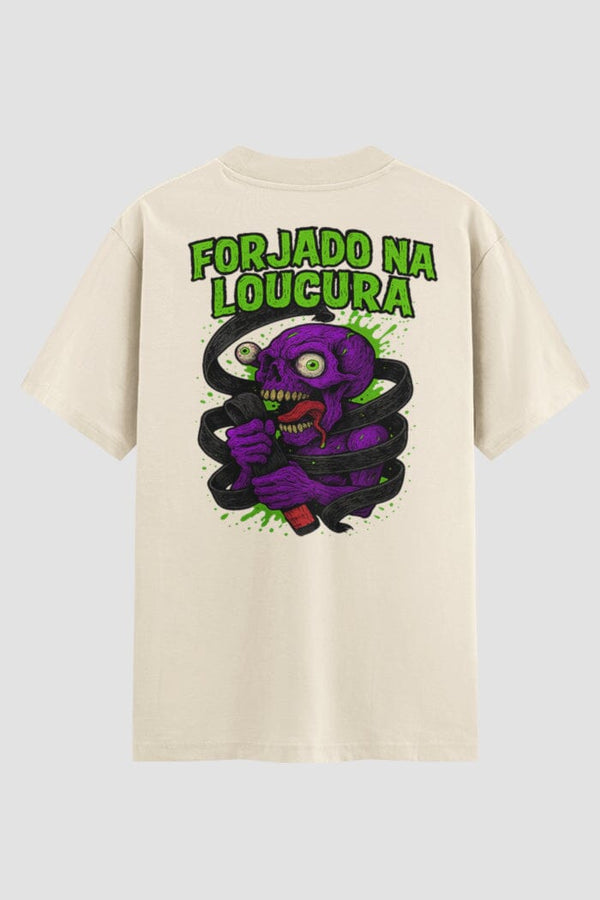 Camiseta Oversized Suedine Jiu-Jitsu Forjado na Loucura onfight