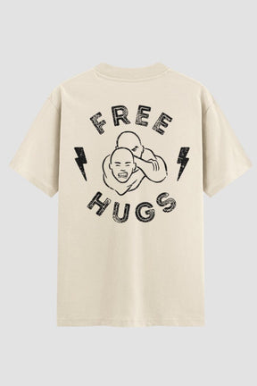 Camiseta Oversized Jiu-Jitsu Free Hugs – Onfight Oversized jiu-jitsu OnFight P Off White Masculino