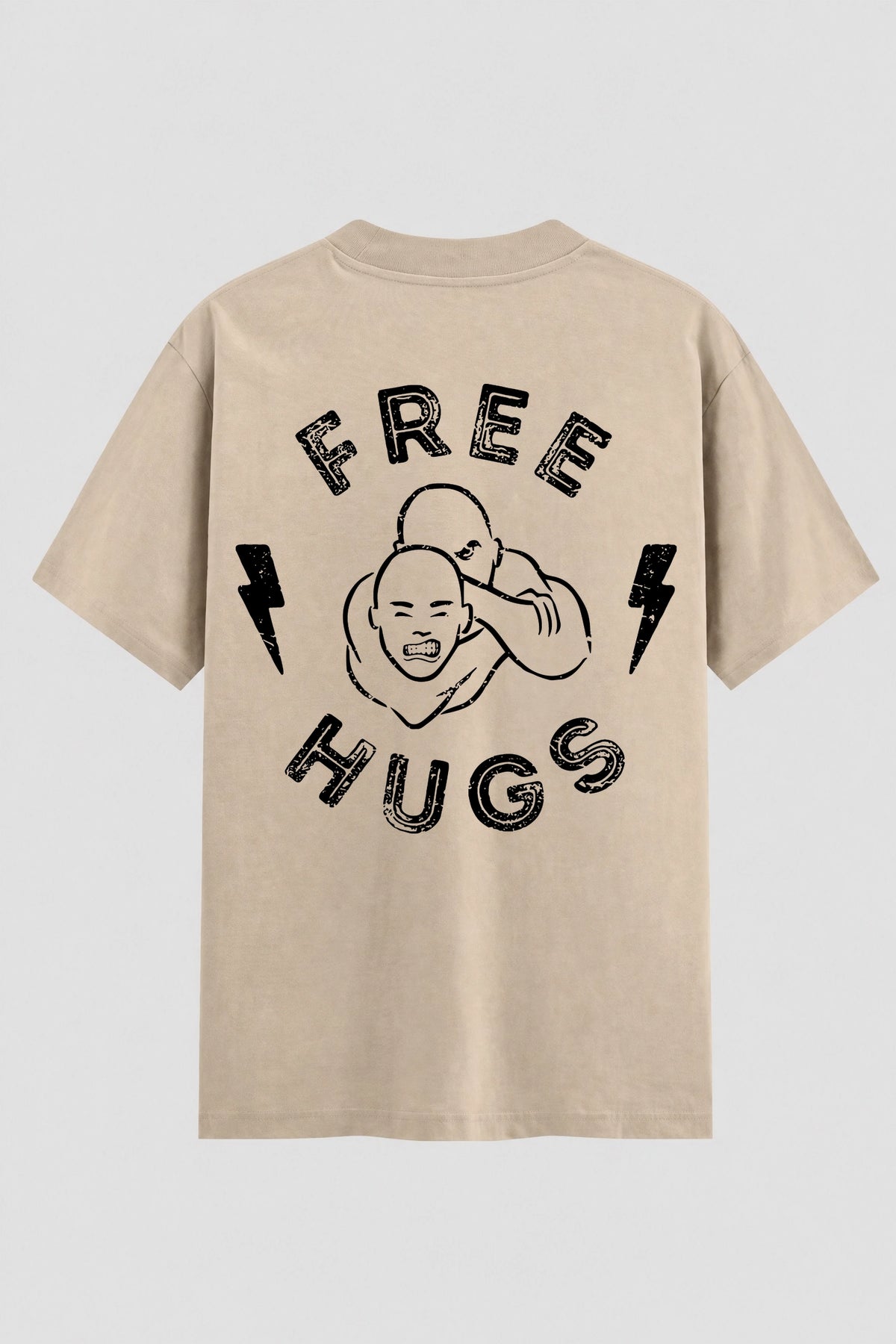 Camiseta Oversized Suedine Jiu-Jitsu Free Hugs – Onfight