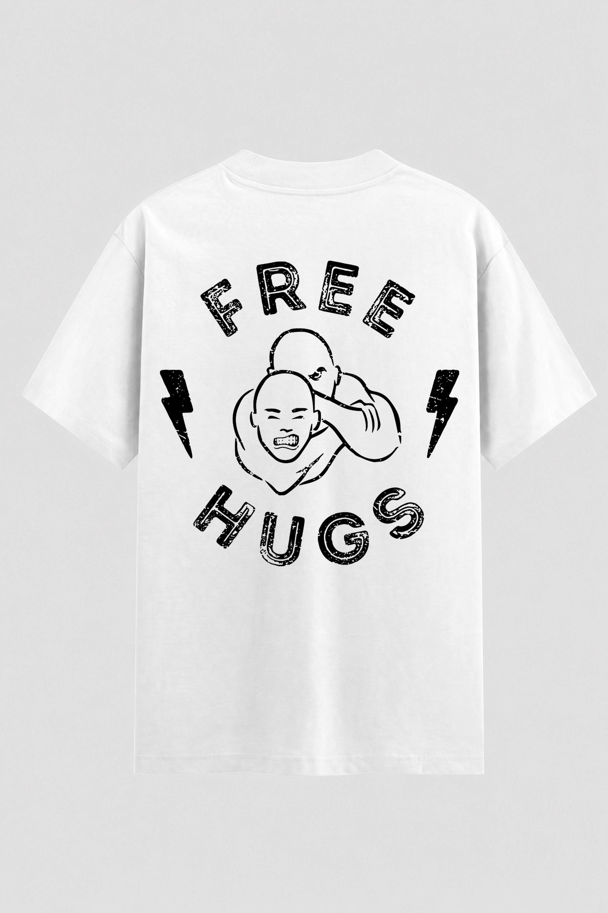 Camiseta Oversized Suedine Jiu-Jitsu Free Hugs – Onfight