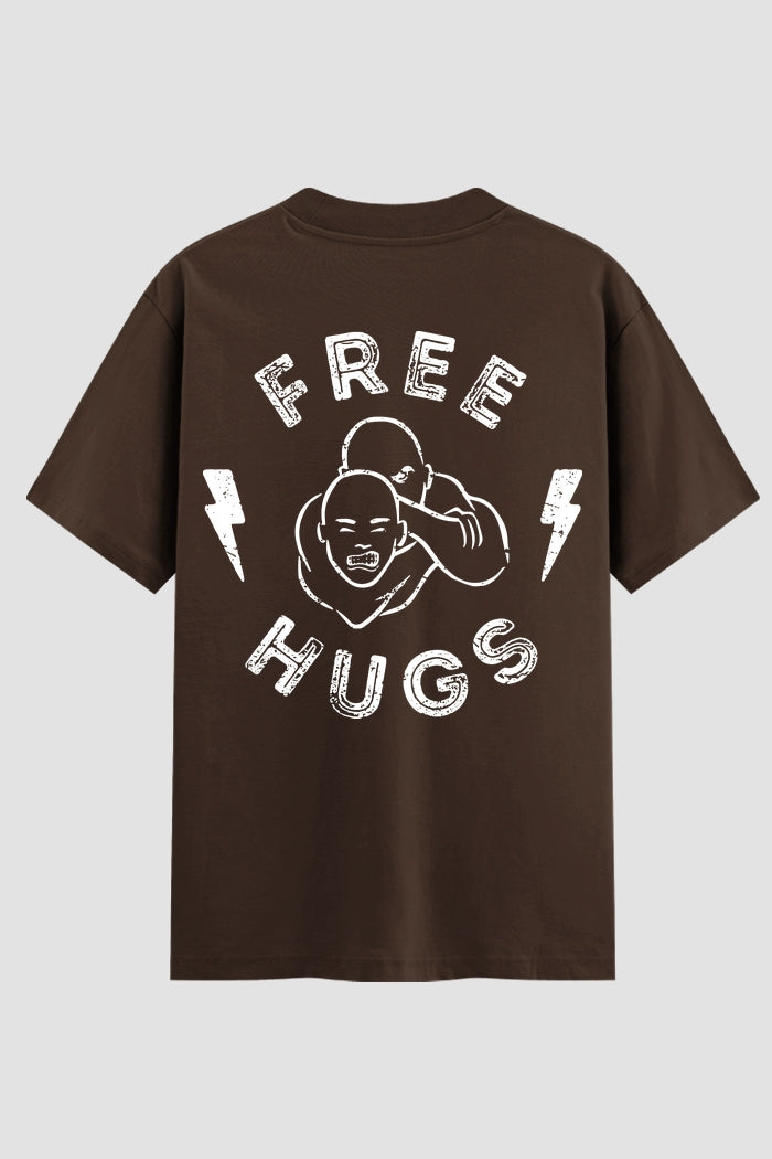Camiseta Oversized Suedine Jiu-Jitsu Free Hugs – Onfight