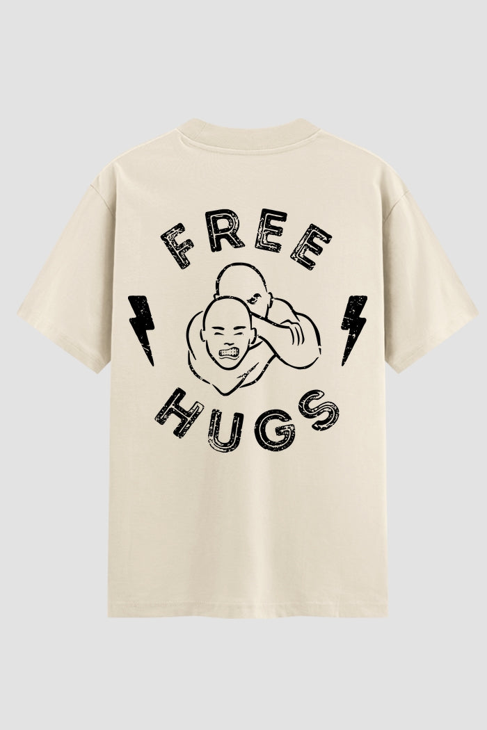 Camiseta Oversized Suedine Jiu-Jitsu Free Hugs – Onfight