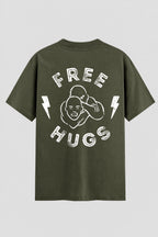 Camiseta Oversized Suedine Jiu-Jitsu Free Hugs – Onfight