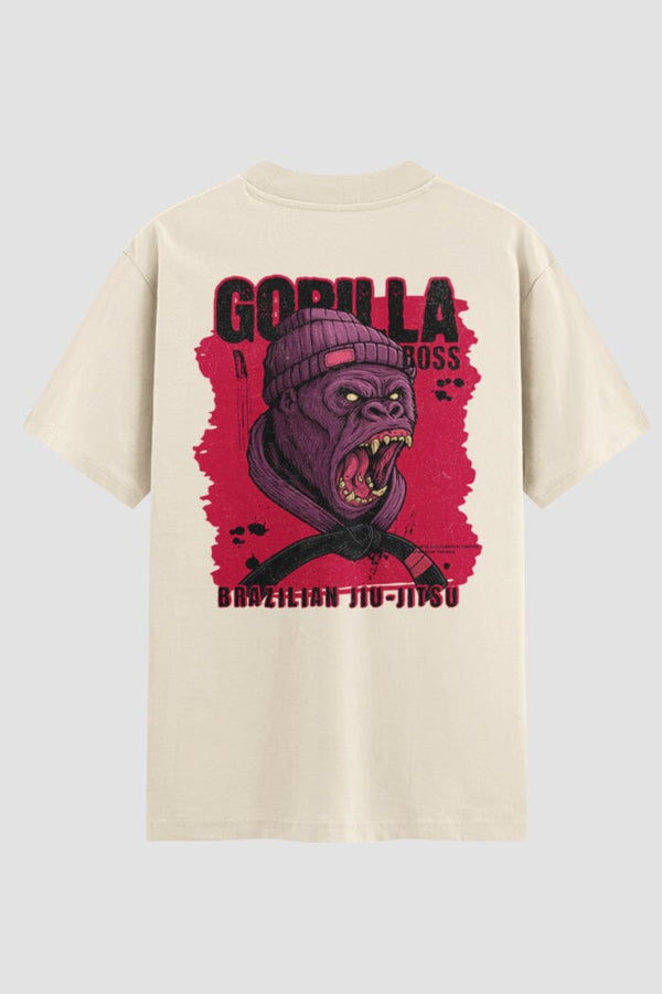 Camiseta Oversized Suedine Jiu-Jitsu Gorilla Boss BJJ