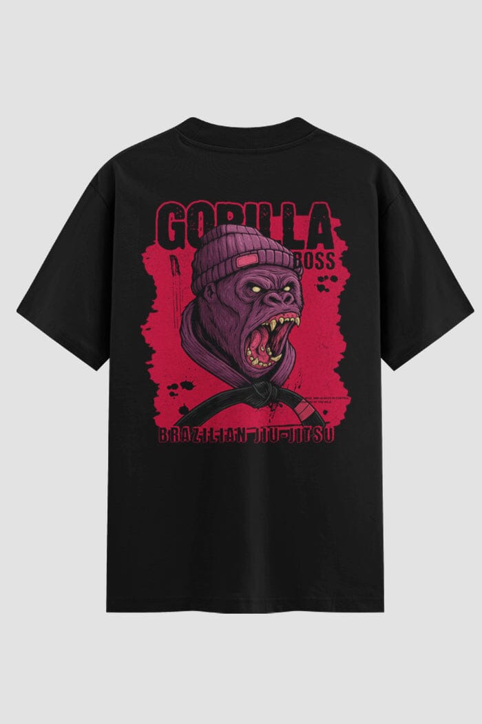 Camiseta Oversized Suedine Jiu-Jitsu Gorilla Boss BJJ