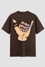Camiseta Oversized Suedine Jiu-Jitsu  Hang Loose faixas