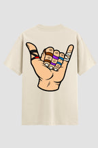 Camiseta Oversized Suedine Jiu-Jitsu  Hang Loose faixas