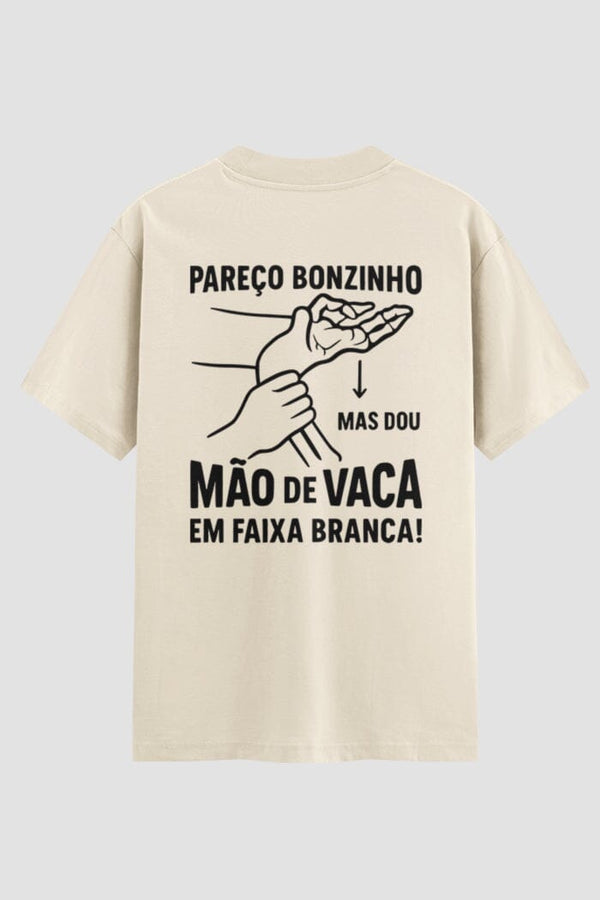 Camiseta Oversized Suedine Jiu-Jitsu pareço bonzinho modelo 1