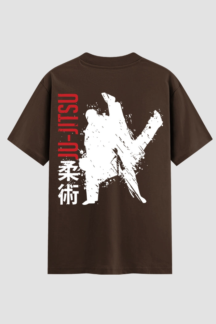 Camiseta Oversized Suedine Jiu-Jitsu Silent Warrior