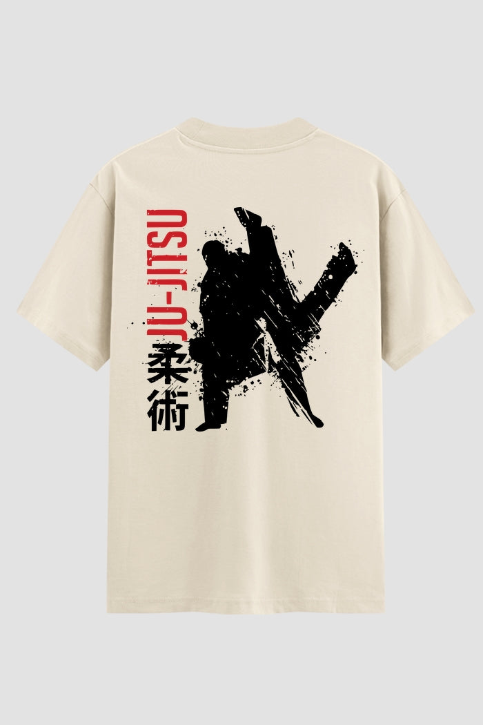 Camiseta Oversized Suedine Jiu-Jitsu Silent Warrior