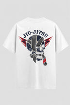 Camiseta Oversized Suedine Jiu-Jitsu Skull