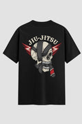 Camiseta Oversized Suedine Jiu-Jitsu Skull