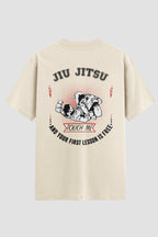 Camiseta Oversized Suedine Jiu-Jitsu Touch me your lesson is free